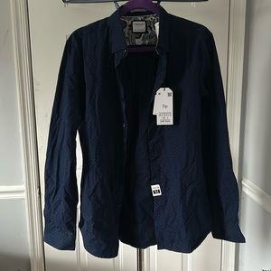 Denim and Flower Men’s button down shirt